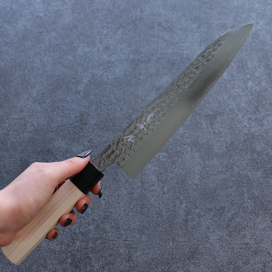 Yu Kurosaki Senko SG2 Hammered Gyuto 210mm Magnolia Handle - Seisuke Knife