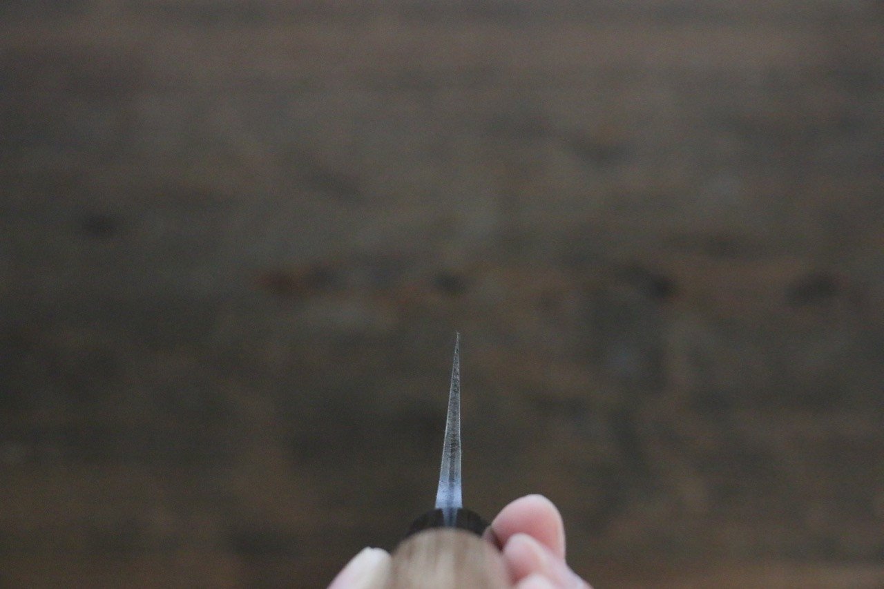 Seisuke Blue Steel No.2 Nashiji Gyuto 210mm Chestnut Handle - Seisuke Knife