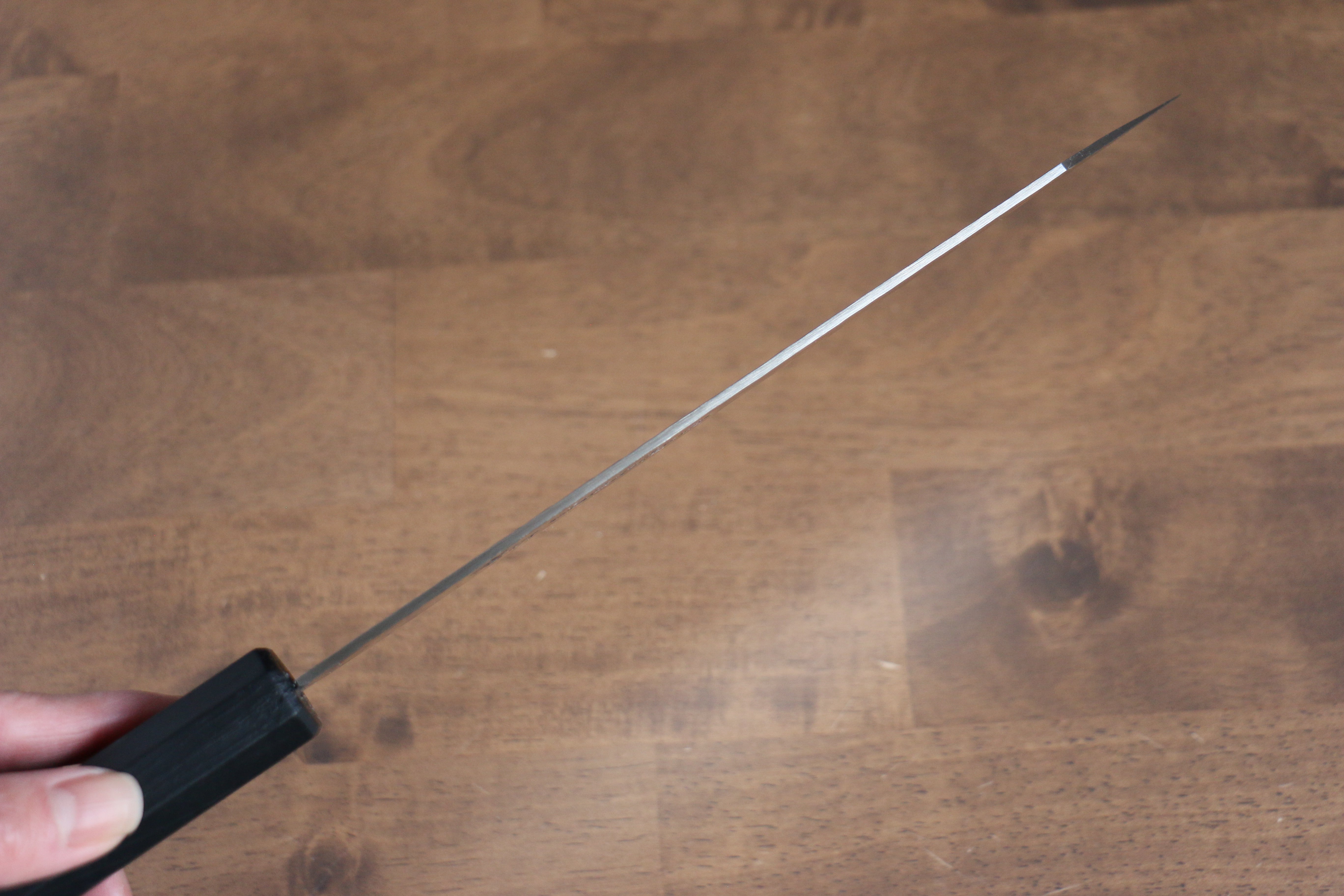 Sakai Takayuki Nanairo VG10 33 Layer Kengata Gyuto 190mm Black Lacquered ABS Resin Handle - Seisuke Knife
