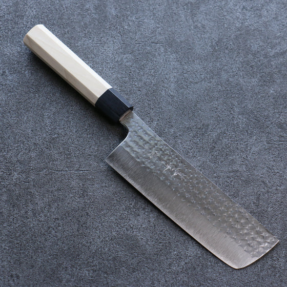 Yu Kurosaki Senko Ei SG2 Hammered Nakiri 165mm Magnolia Handle - Seisuke Knife