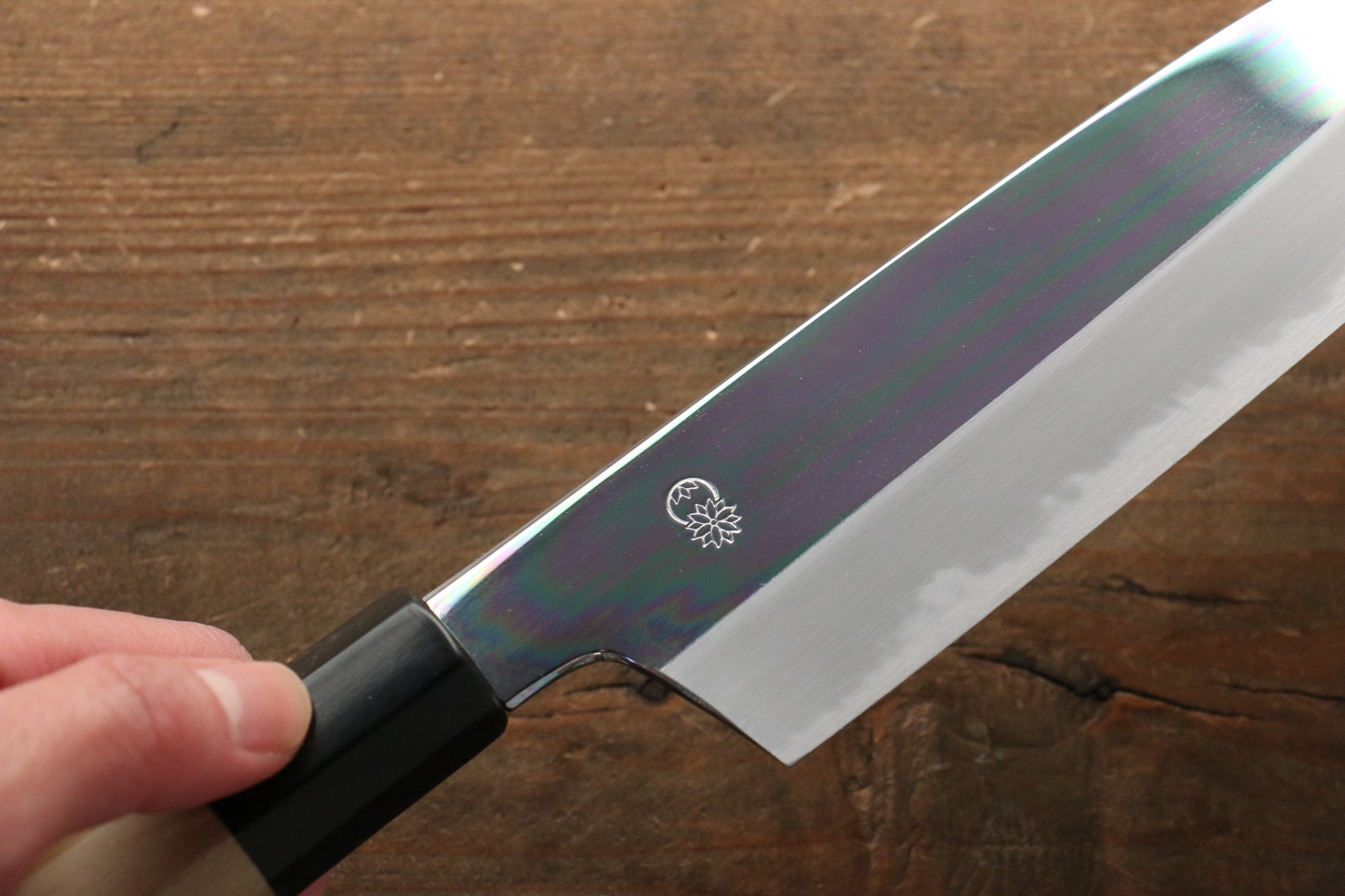 Choyo Blue Steel No.1 Mirrored Finish Santoku 180mm - Seisuke Knife