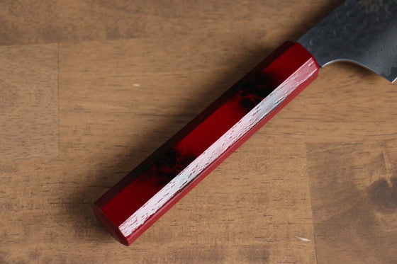 Sakai Takayuki Nanairo VG10 33 Layer Kengata Gyuto 190mm ABS resin(Red tortoiseshell) Handle - Seisuke Knife