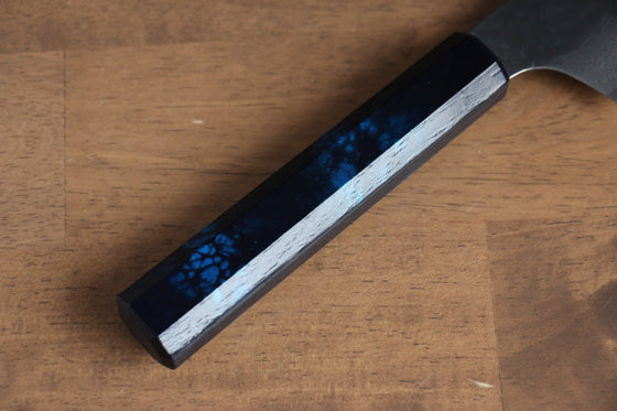 Sakai Takayuki Nanairo VG10 33 Layer Kengata Gyuto 190mm ABS resin(Turquoise tortoiseshell) Handle - Seisuke Knife