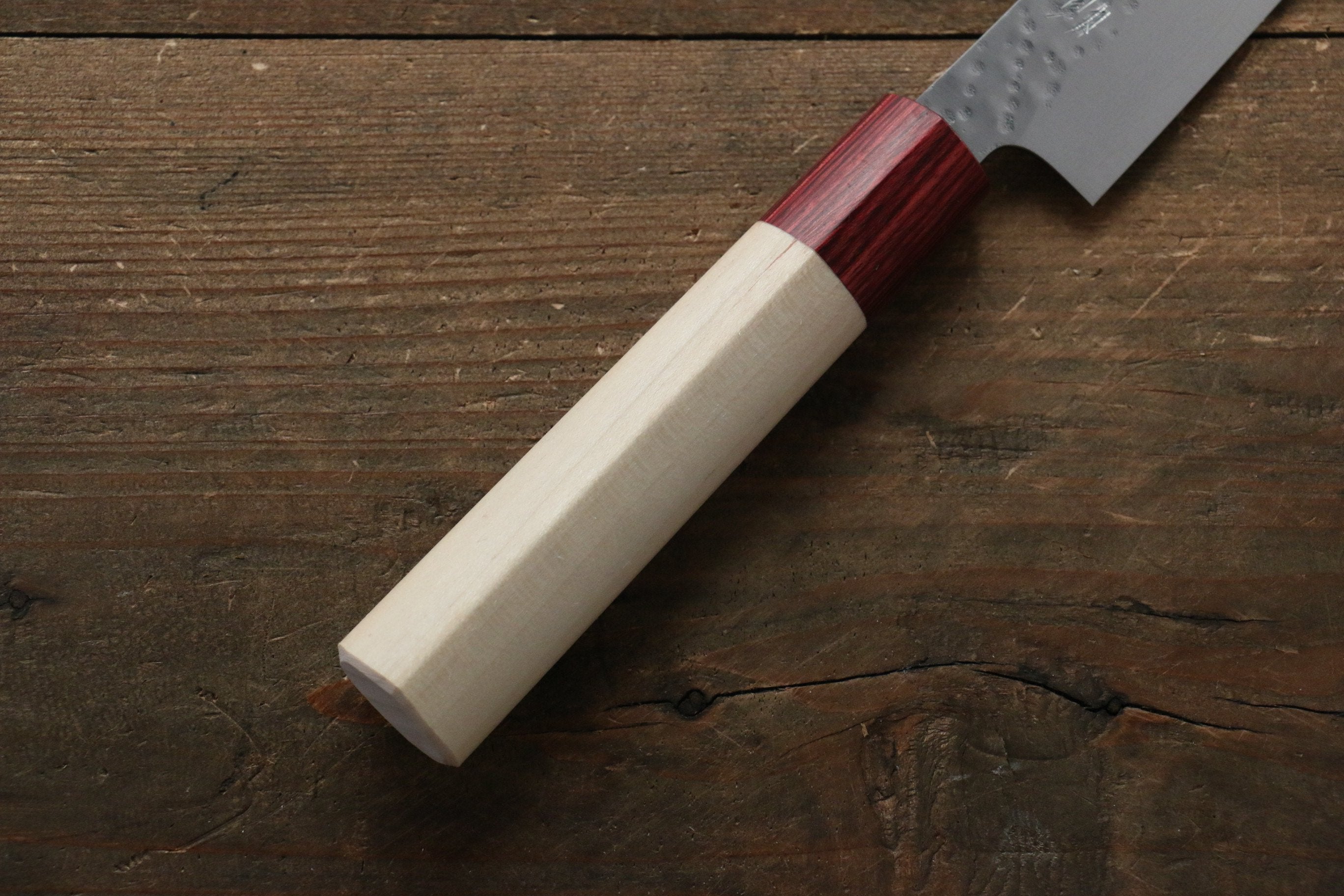 Seisuke VG10 16 Layer Hammered Damascus Petty-Utility 135mm Magnolia Handle - Seisuke Knife