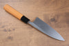 Sakai Takayuki Hakugin INOX Mirrored Finish Deba 150mm with Yew Handle - Seisuke Knife - Slide 2