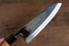 Sakai Takayuki Hakugin INOX Mirrored Finish Deba 210mm Yew tree Handle - Seisuke Knife - Slide 4