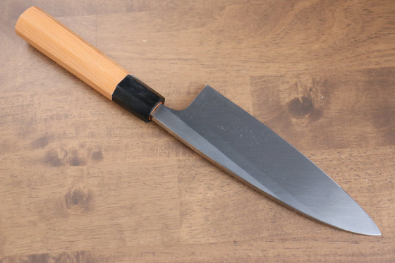 Sakai Takayuki Hakugin INOX Mirrored Finish Deba 180mm Yew tree Handle - Seisuke Knife