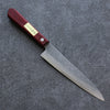 Seisuke Blue Super Hammered Petty-Utility 150mm Red Pakka wood Handle - Seisuke Knife - Slide 1