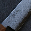 Seisuke VG10 Damascus Santoku 180mm Burnt Oak Handle - Seisuke Knife