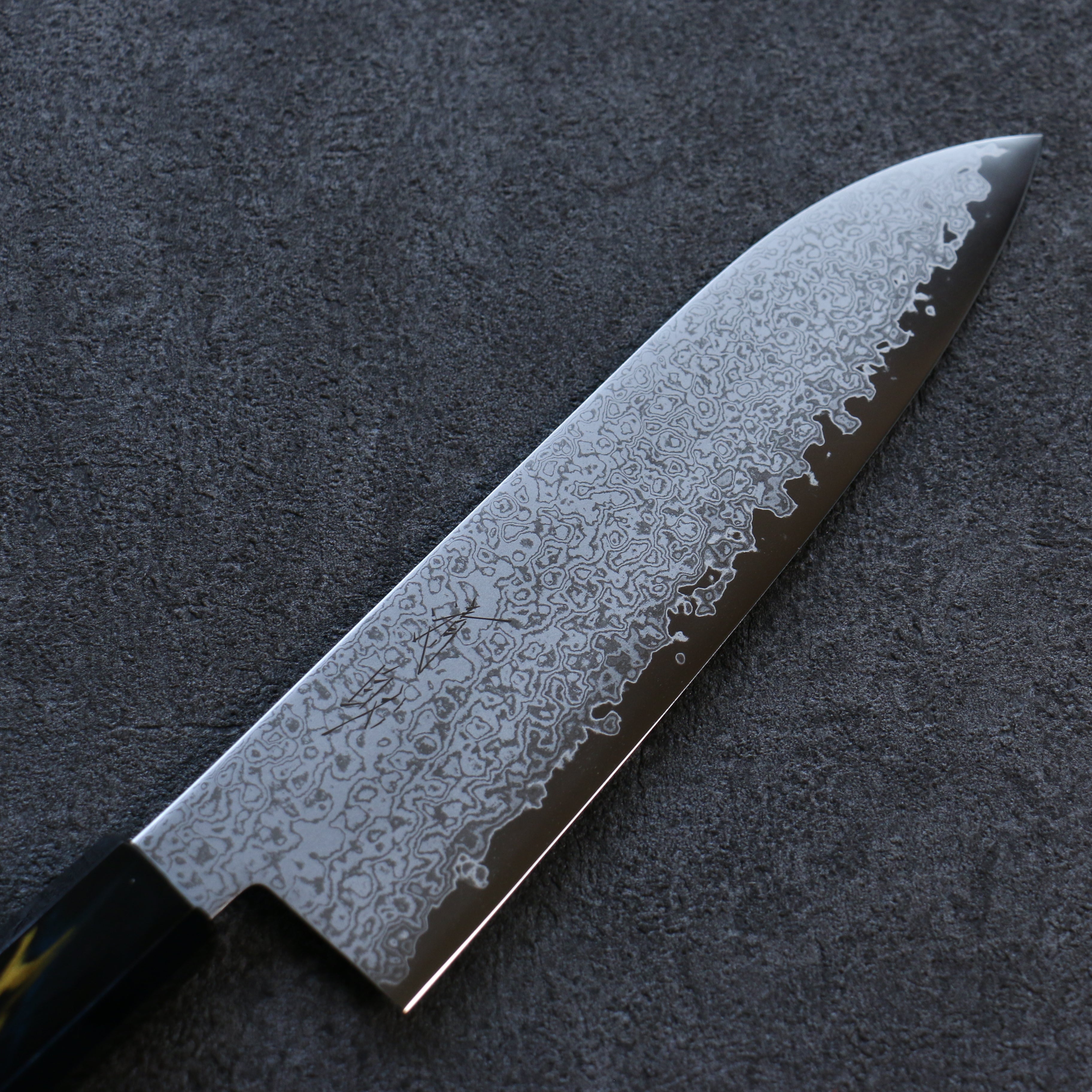 Seisuke VG10 Damascus Santoku 180mm Wood(Lacquered) Handle - Seisuke Knife