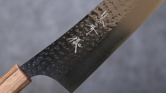 Yu Kurosaki Senko Ei SG2 Hammered Gyuto 240mm Padoauk Handle - Seisuke Knife