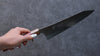 Yu Kurosaki Senko Ei SG2 Hammered Gyuto 240mm Padoauk Handle - Seisuke Knife - Slide 7