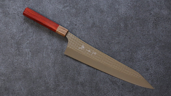 Yu Kurosaki Senko Ei SG2 Hammered Gyuto 270mm Padoauk Handle - Seisuke Knife