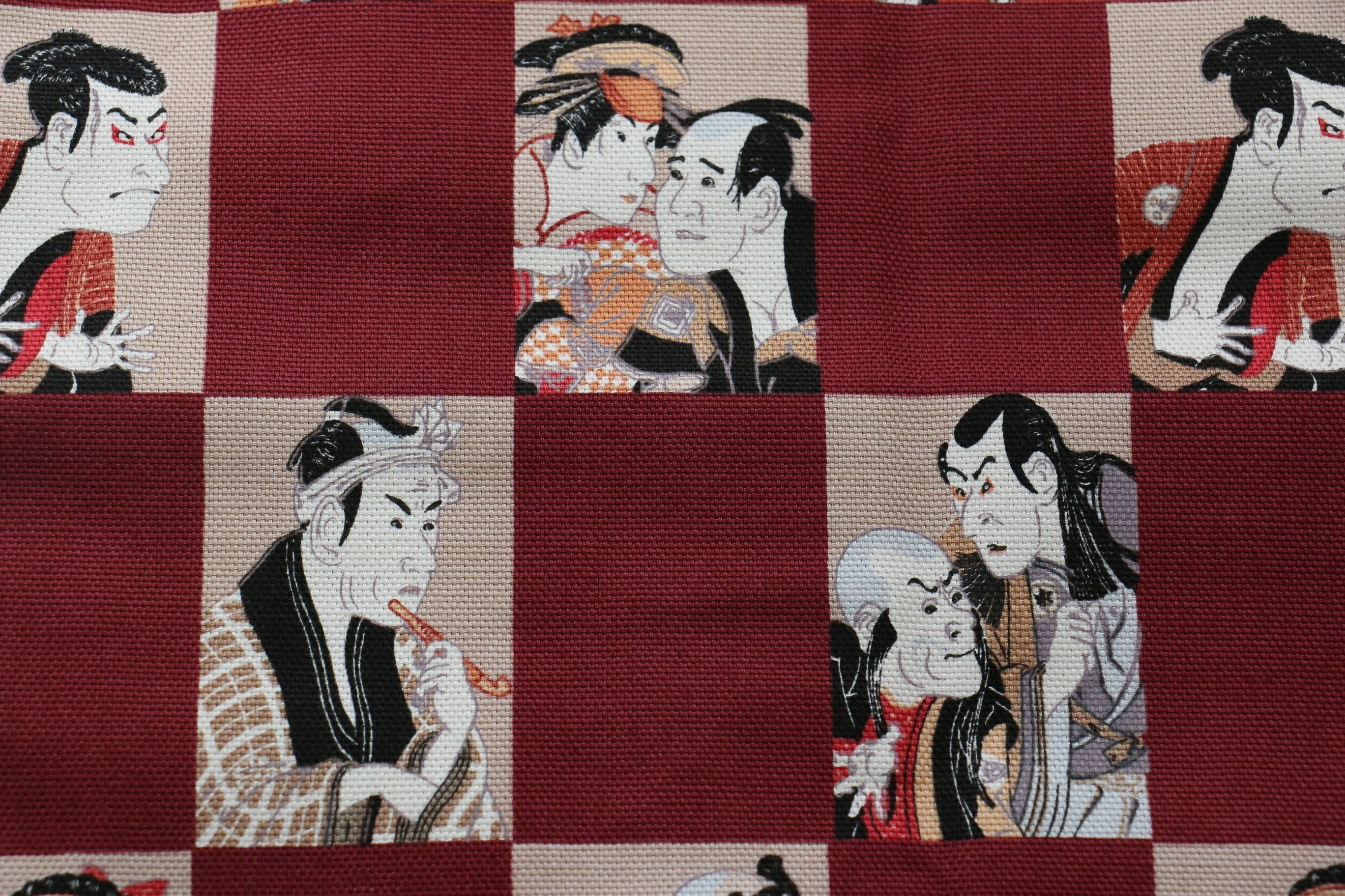 Japanese Style Knife Roll Akakabuki-Ura-Akakasuri 4 Pockets - Seisuke Knife