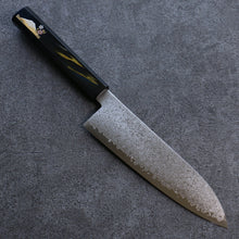  Seisuke VG10 Damascus Santoku 180mm Fuji Lacquered Handle - Seisuke Knife