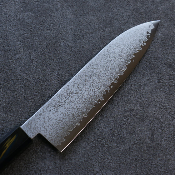 Seisuke VG10 Damascus Santoku 180mm Fuji Lacquered Handle - Seisuke Knife