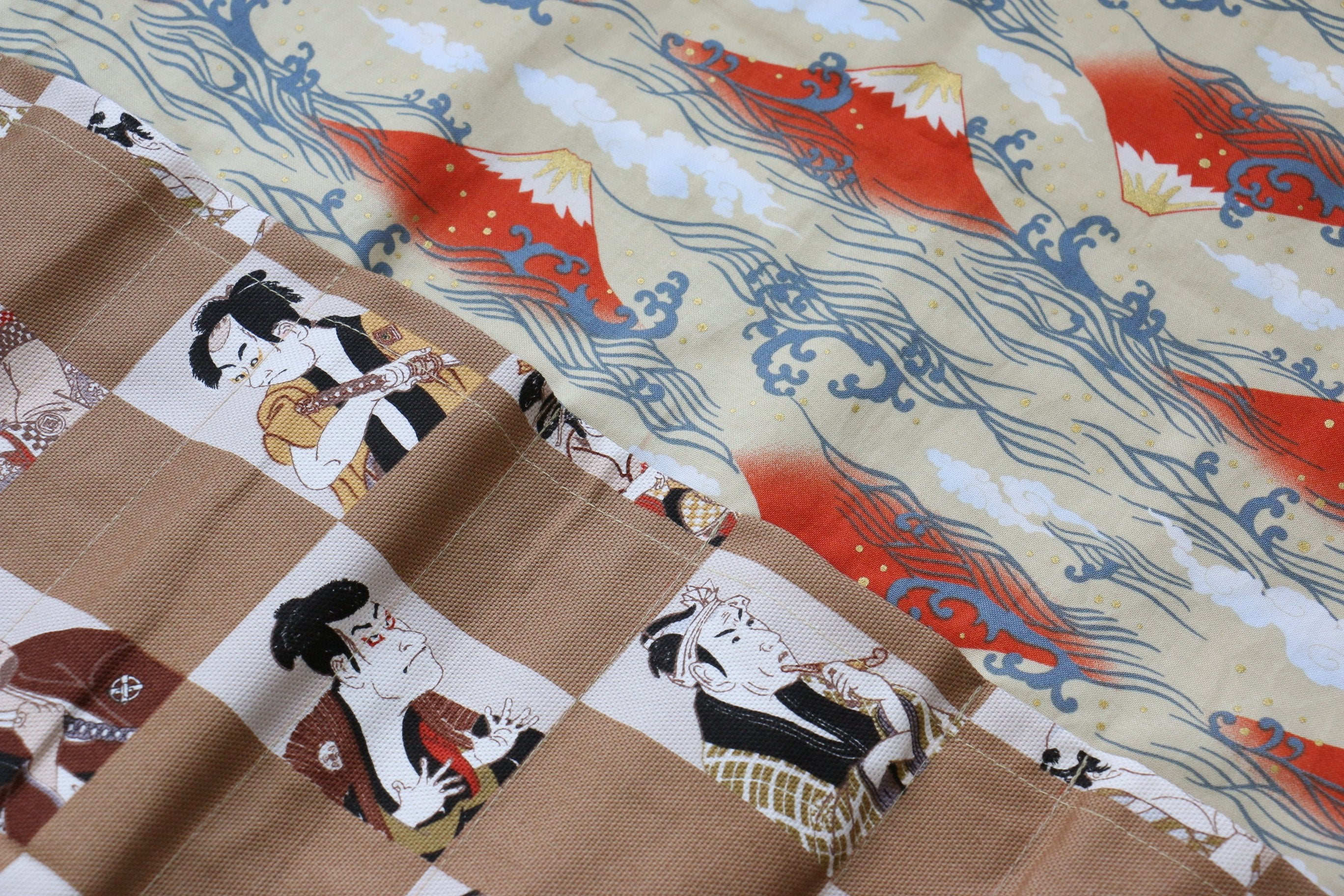 Japanese Style Knife Roll Chakabuki-Ura-Akafuji 4 Pockets - Seisuke Knife