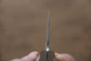 Takeshi Saji Blue Steel No.2 Colored Damascus Nakiri 165mm Ebony with Ring Handle - Seisuke Knife - Slide 11