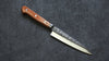 Takamura Knives Chromax Steel Hammered Petty-Utility 130mm Brown Pakka wood Handle - Seisuke Knife