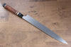 Yu Kurosaki Shizuku SG2 Hammered Yanagiba 300mm Chinese Quince with Double Water Buffalo Ring Handle - Seisuke Knife - Slide 2