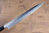 Yu Kurosaki Shizuku SG2 Hammered Yanagiba 300mm Chinese Quince with Double Water Buffalo Ring Handle - Seisuke Knife - Slide 4