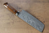 Takeshi Saji VG10 Black Damascus Nakiri 170mm Ironwood Handle - Seisuke Knife - Slide 2