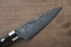 Takeshi Saji VG10 Black Damascus Petty-Utility 90mm Ironwood Handle - Seisuke Knife - Slide 3