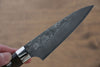 Takeshi Saji VG10 Black Damascus Petty-Utility 90mm Ironwood Handle - Seisuke Knife - Slide 4