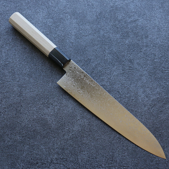 Misuzu AUS10 Damascus Migaki Finished Gyuto 210mm Magnolia Handle - Seisuke Knife