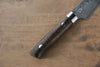 Takeshi Saji VG10 Black Damascus Petty-Utility 90mm Ironwood Handle - Seisuke Knife - Slide 11