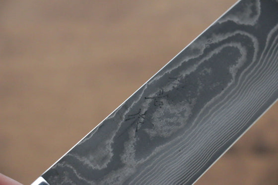 Takeshi Saji VG10 Black Damascus Sujihiki 240mm Ironwood Handle - Seisuke Knife