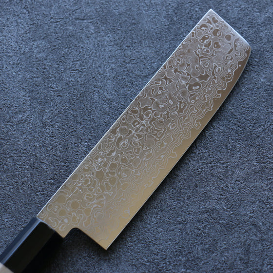 Misuzu AUS10 Damascus Migaki Finished Nakiri 165mm Magnolia Handle - Seisuke Knife