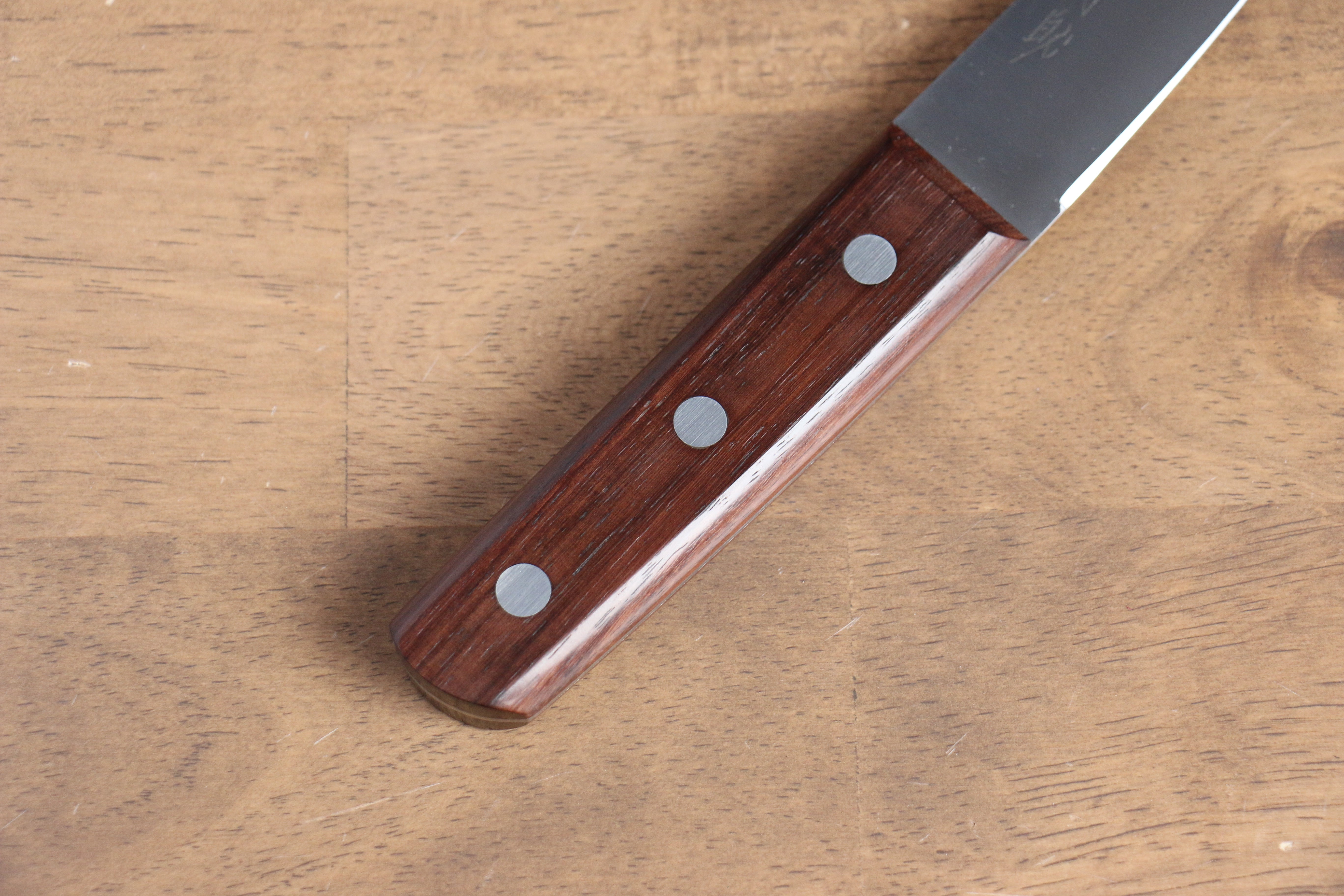 Seisuke Sanzoku Japanese Steel Honesuki Maru Boning 150mm Shitan Handle - Seisuke Knife