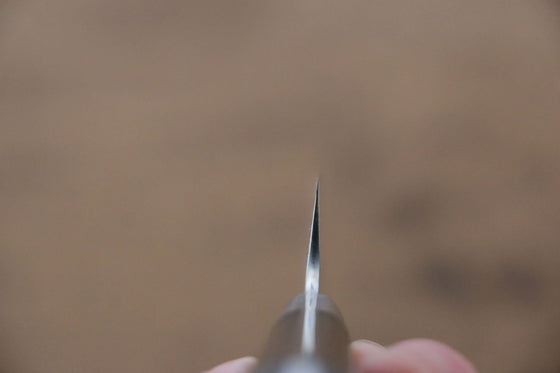 Takeshi Saji SRS13 Hammered Kiritsuke Petty-Utility 135mm Black Micarta Handle - Seisuke Knife
