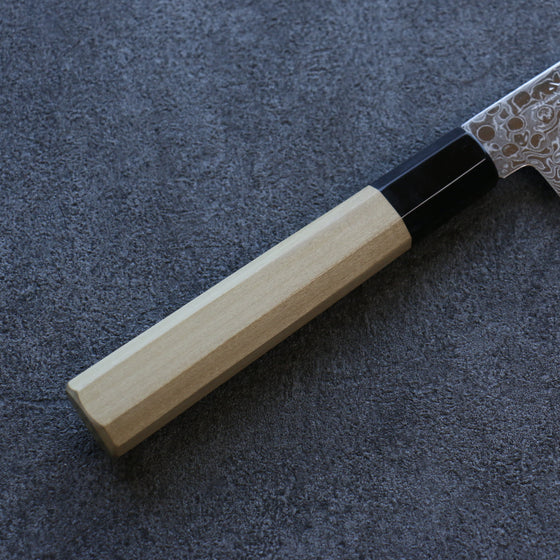 Misuzu AUS10 Damascus Migaki Finished Sujihiki 240mm Magnolia Handle - Seisuke Knife