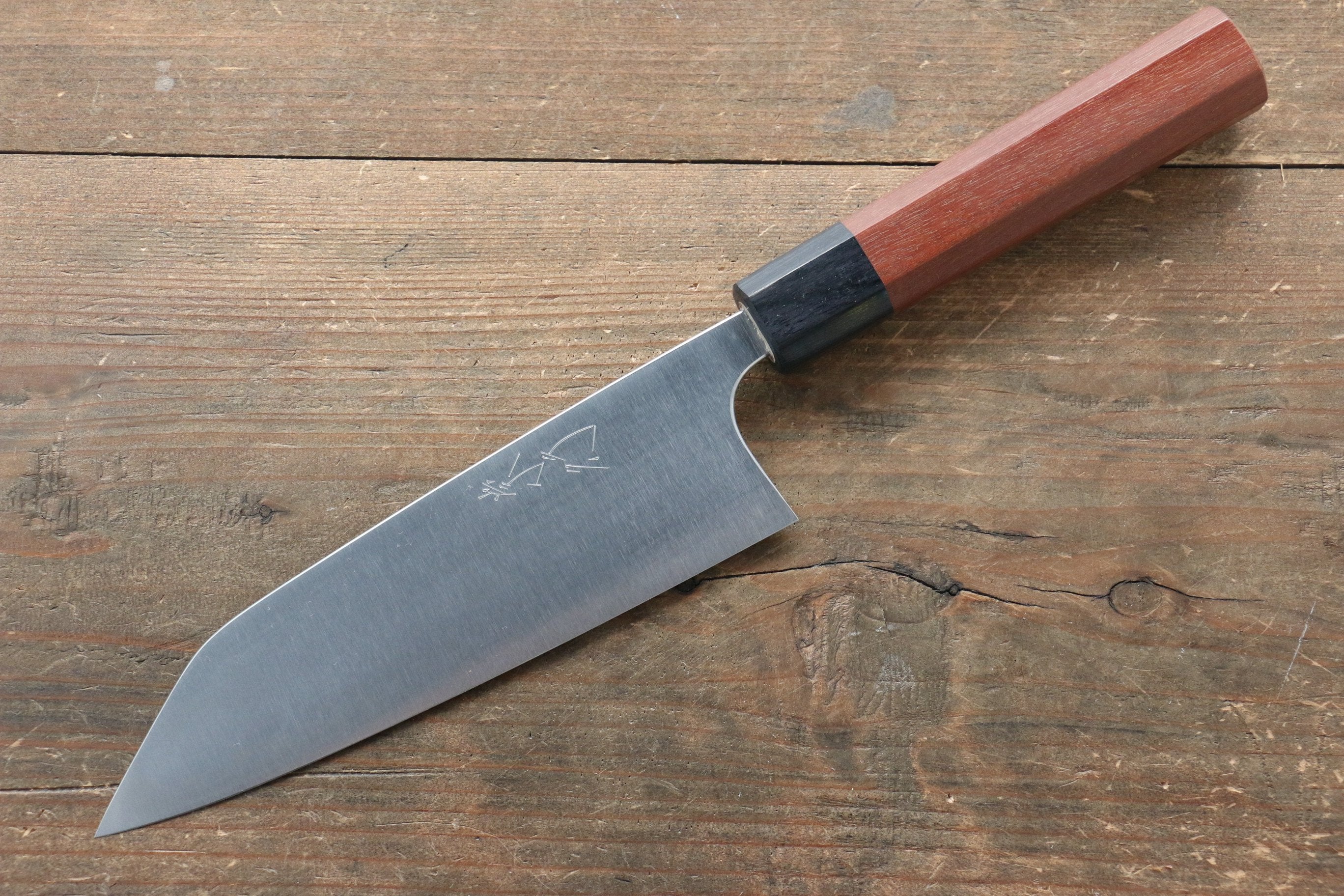 Shibata Takayuki Koutetsu Blue Super Santoku  165mm Jarrah Handle - Seisuke Knife