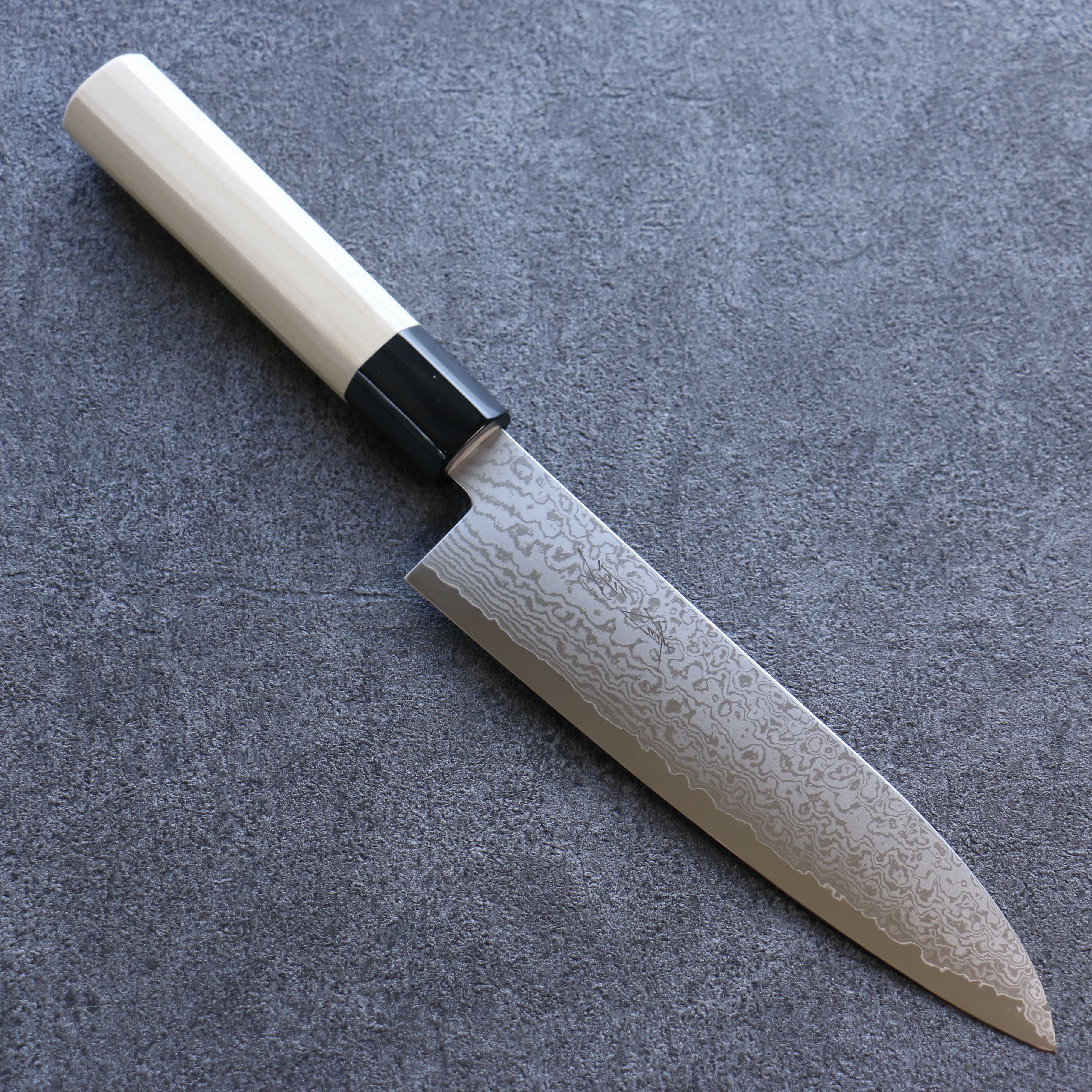 Seisuke VG10 Damascus Santoku 180mm Magnolia Handle - Seisuke Knife