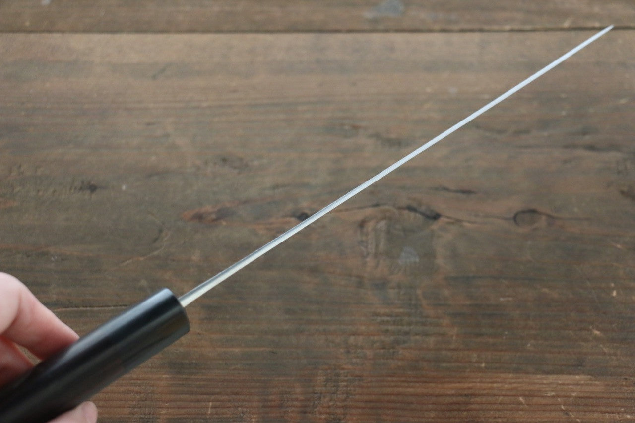 Shungo Ogata White Steel No.2 Damascus Migaki Finished Gyuto 210mm Shitan Handle - Seisuke Knife