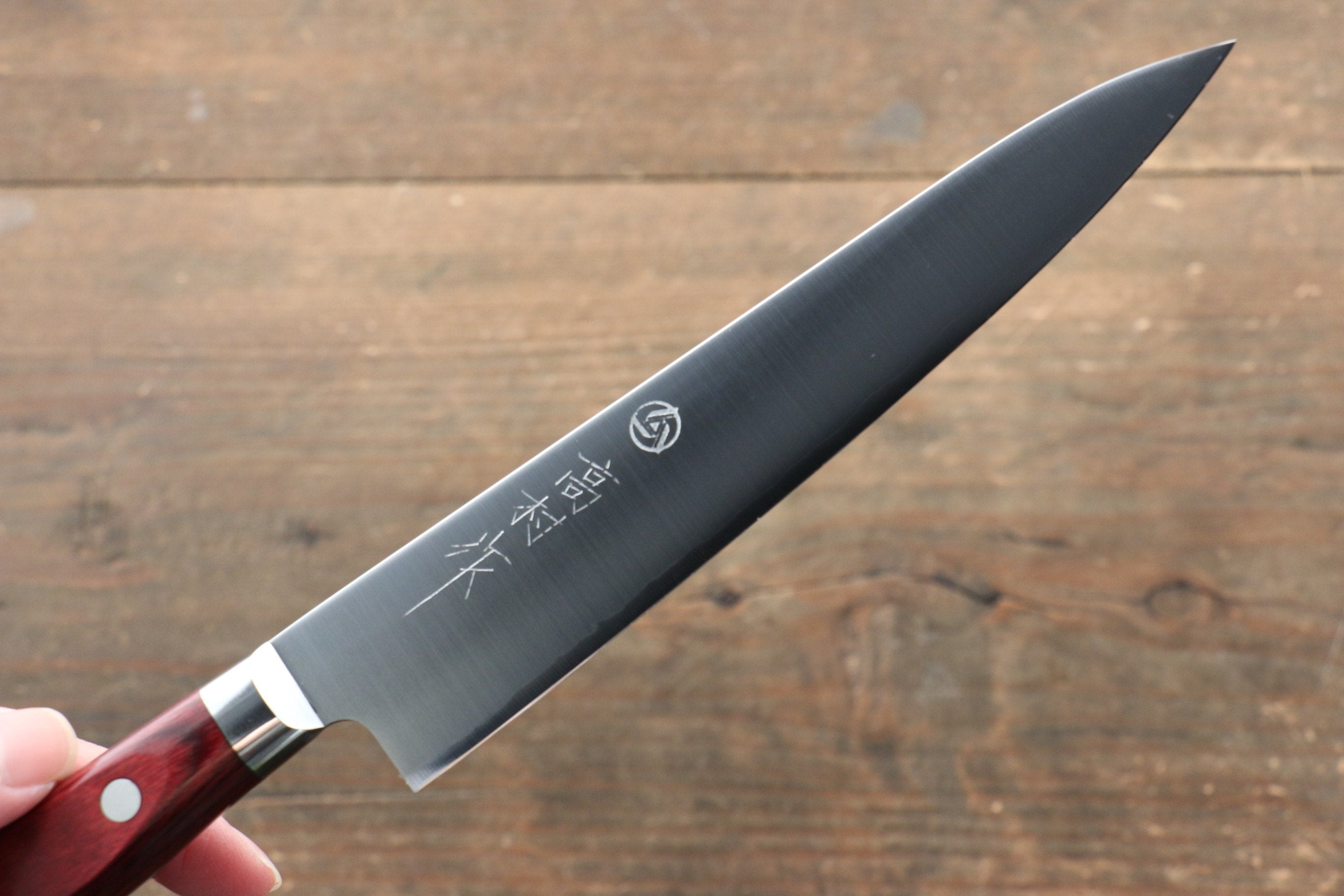 Takamura Knives SG2 Petty-Utility 150mm Red Pakkawood Handle - Seisuke Knife