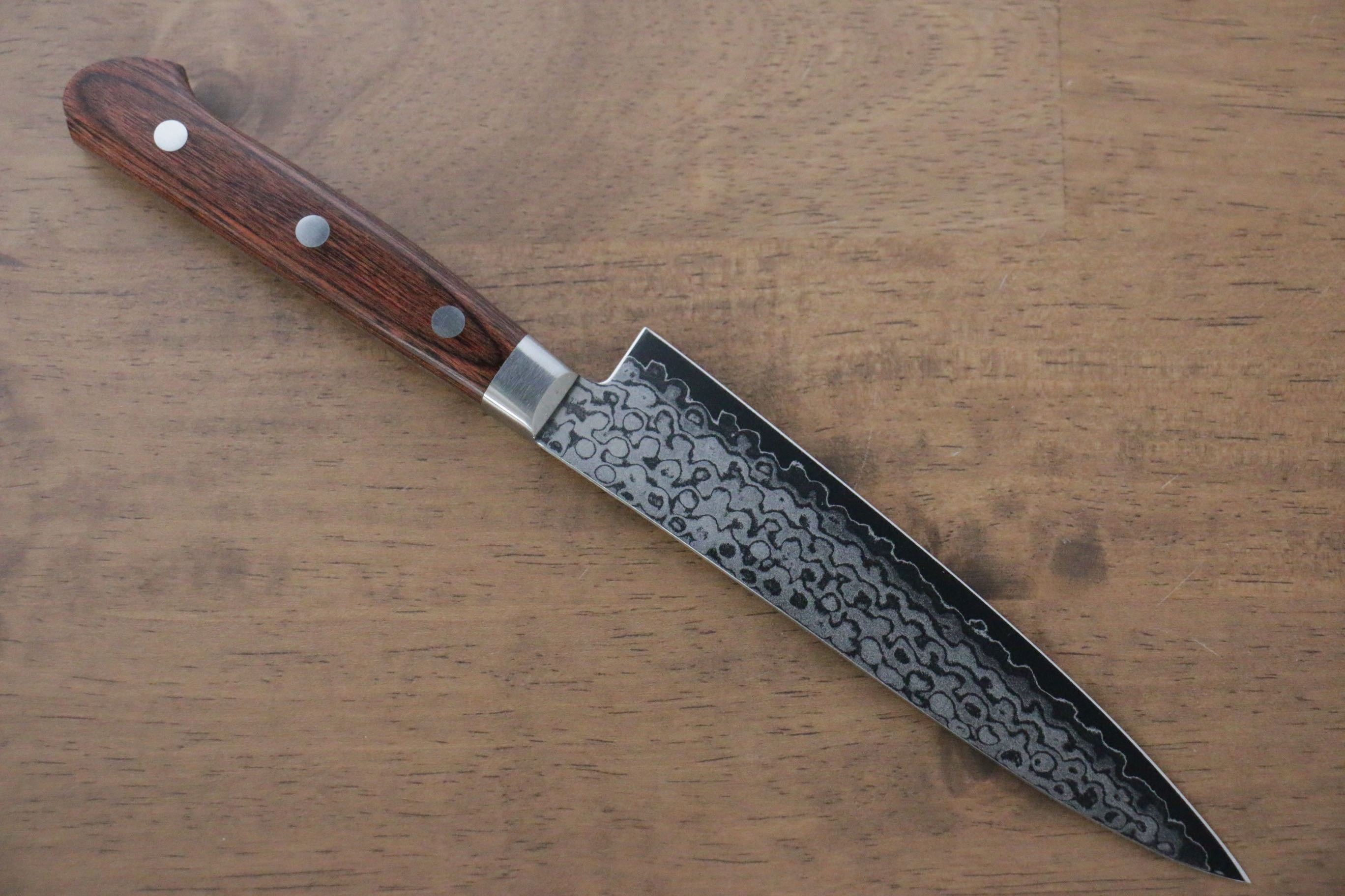 Sakai Takayuki VG10 17 Layer Damascus Mirrored Finish Petty-Utility 135mm - Seisuke Knife