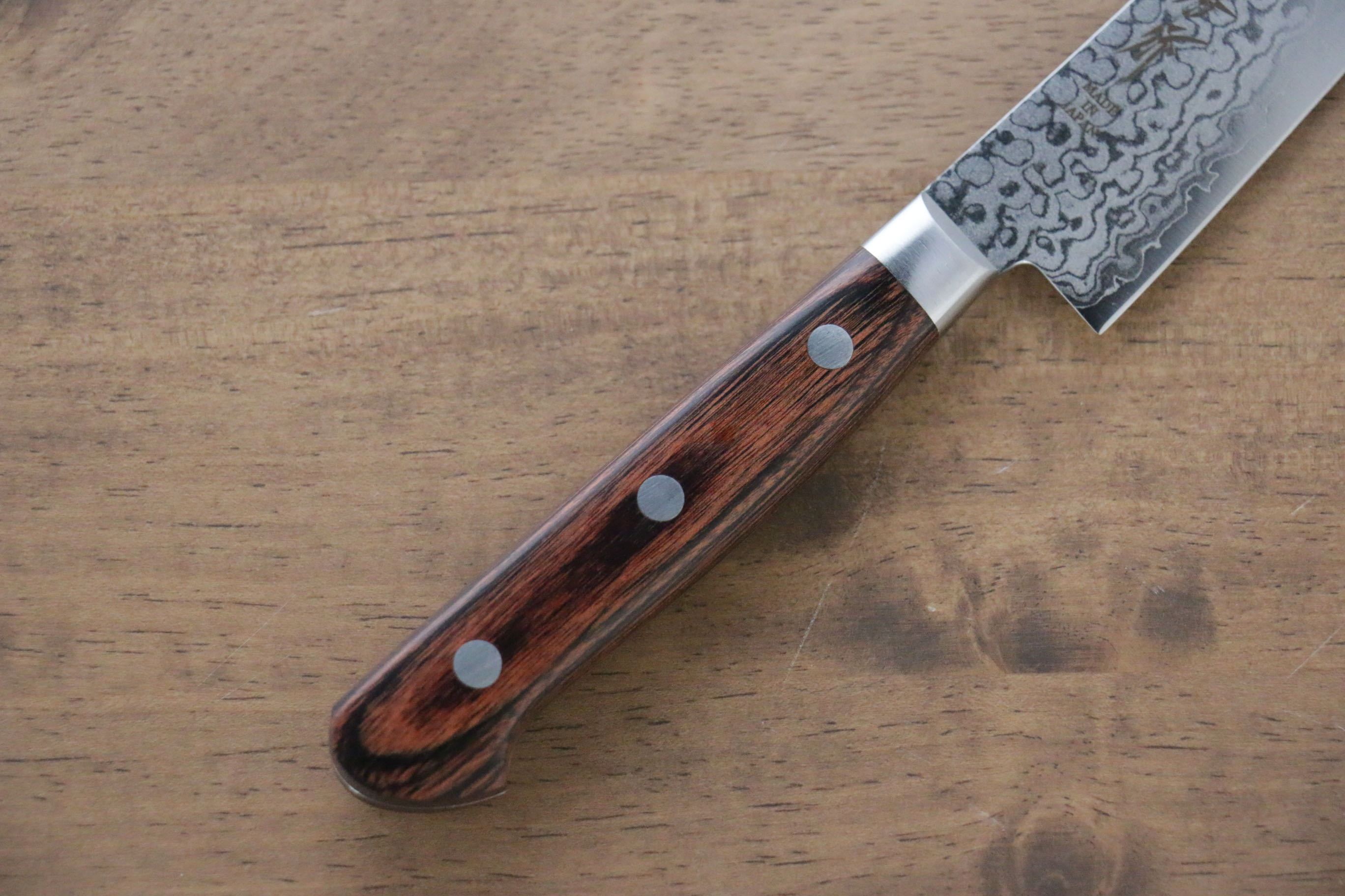 Sakai Takayuki VG10 17 Layer Damascus Mirrored Finish Petty-Utility 135mm - Seisuke Knife