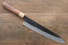  Seisuke Kokubyaku Blue Super Hammered Gyuto 240mm Morado Handle - Seisuke Knife