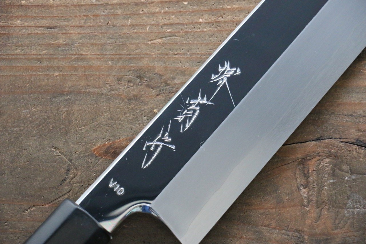 Kikumori VG10 Mirrored Finish Kiritsuke Japanese Chef Knife 240mm - Seisuke Knife