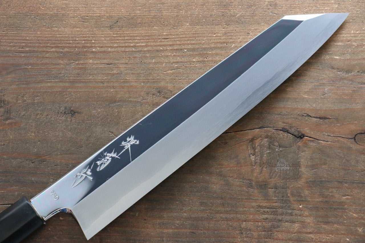 Kikumori VG10 Mirrored Finish Kiritsuke Japanese Chef Knife 240mm - Seisuke Knife