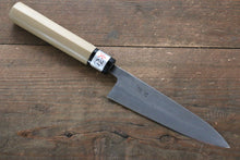  Fujiwara Teruyasu White Steel No.1 Nashiji Petty-Utility 135mm with Magnolia Handle - Seisuke Knife