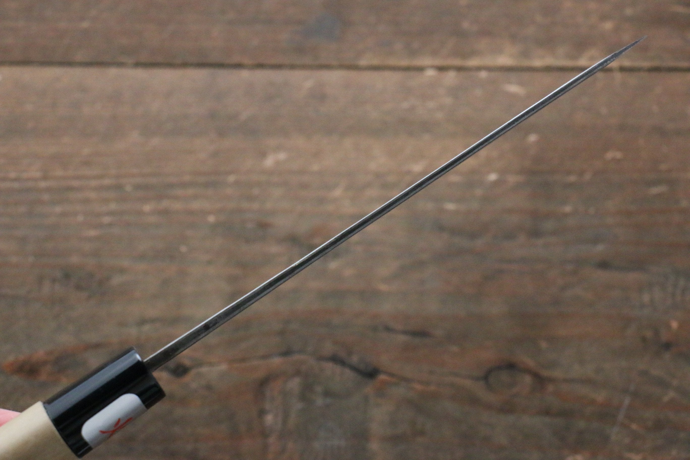 Fujiwara Teruyasu White Steel No.1 Nashiji Petty-Utility 135mm Magnolia Handle - Seisuke Knife