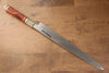 Sakai Takayuki Tenryu Uzushio Blue Steel No.2 Dragon Engraved Yanagiba 300mm Red Ebony Wood Handle with Sheath - Seisuke Knife