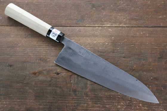 Fujiwara Teruyasu White Steel No.1 Nashiji Gyuto 210mm with Magnolia Handle - Seisuke Knife