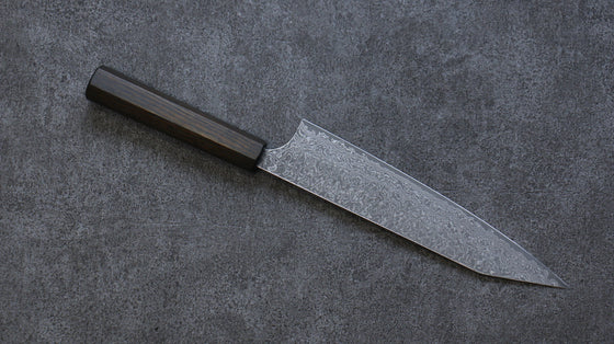 Yoshimi Kato VG10 Damascus Kiritsuke Gyuto  210mm Enju Lacquered(Black） Handle - Seisuke Knife