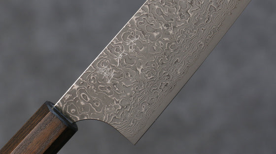 Yoshimi Kato VG10 Damascus Kiritsuke Gyuto  210mm Enju Lacquered(Black） Handle - Seisuke Knife